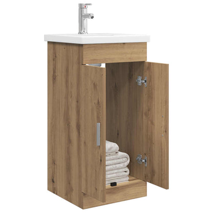 vidaXL Bathroom Vanity with Sink Artisan Oak 42 x 40 x 84.5 cm