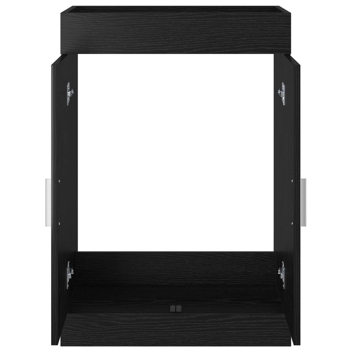 vidaXL Bathroom Under Sink Cabinet Black Oak 56 x 37.5 x 81 cm