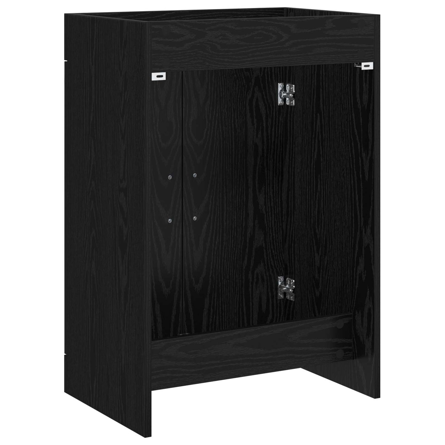 vidaXL Bathroom Under Sink Cabinet Black Oak 56 x 37.5 x 81 cm