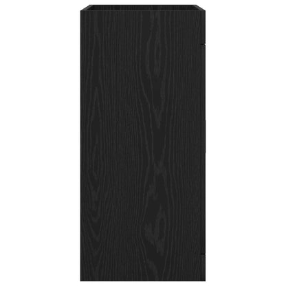 vidaXL Bathroom Under Sink Cabinet Black Oak 56 x 37.5 x 81 cm