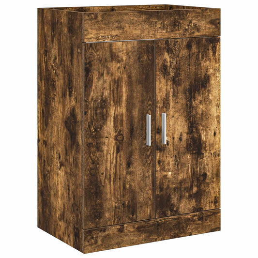 vidaXL Bathroom Under Sink Cabinet Smoked Oak 56 x 37.5 x 81 cm