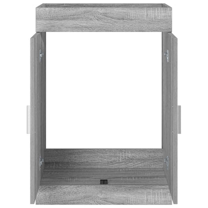 vidaXL Bathroom Under Sink Cabinet Grey Sonoma 56 x 37.5 x 81 cm