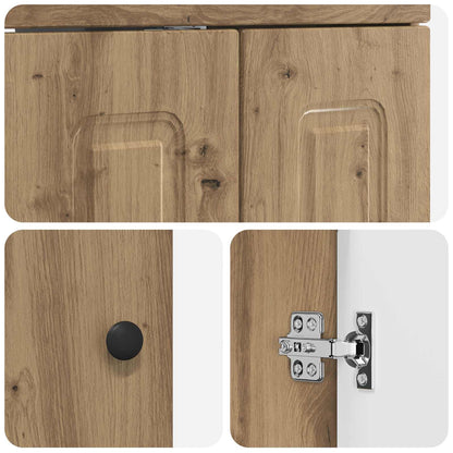vidaXL Bathroom Under Sink Cabinet Artisan Oak 56 x 37.5 x 81 cm