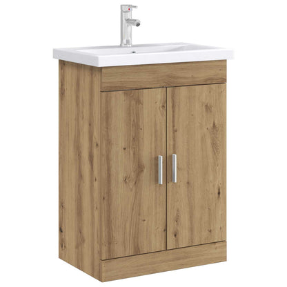 vidaXL Bathroom Under Sink Cabinet Artisan Oak 56 x 37.5 x 81 cm