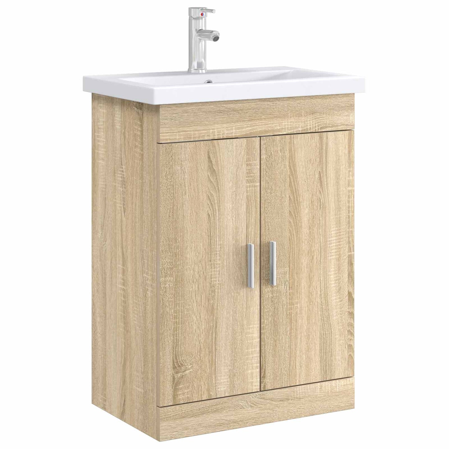 vidaXL Bathroom Under Sink Cabinet Sonoma Oak 78.5 x 37.5 x 81 cm
