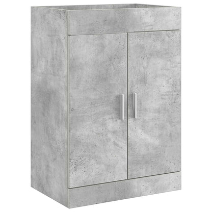 vidaXL Bathroom Under Sink Cabinet Concrete Grey 78.5 x 37.5 x 81 cm