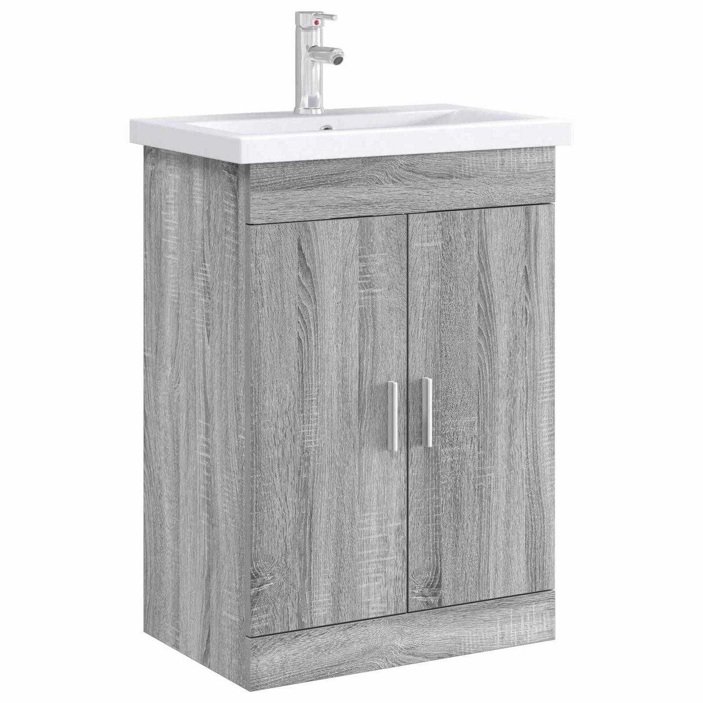 vidaXL Bathroom Under Sink Cabinet Grey Sonoma 78.5 x 37.5 x 81 cm