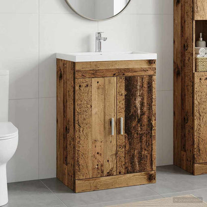 vidaXL Bathroom Under Sink Cabinet Old Wood 78.5 x 37.5 x 81 cm