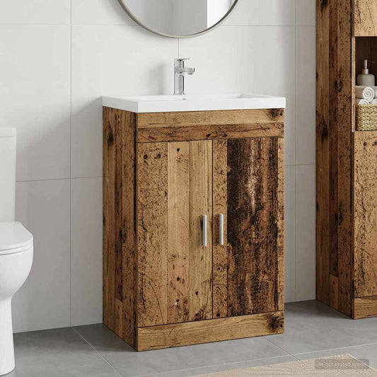 vidaXL Bathroom Under Sink Cabinet Old Wood 78.5 x 37.5 x 81 cm