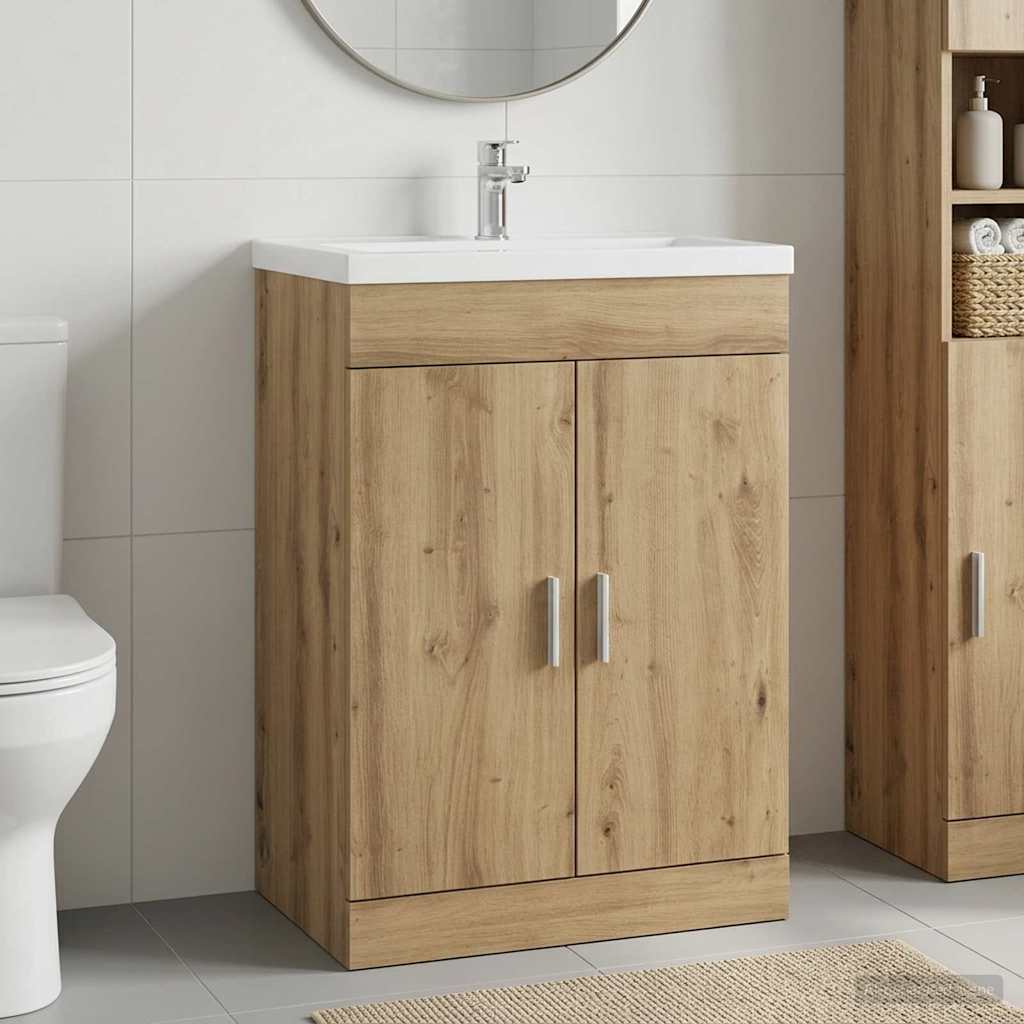 vidaXL Bathroom Under Sink Cabinet Artisan Oak 78.5 x 37.5 x 81 cm