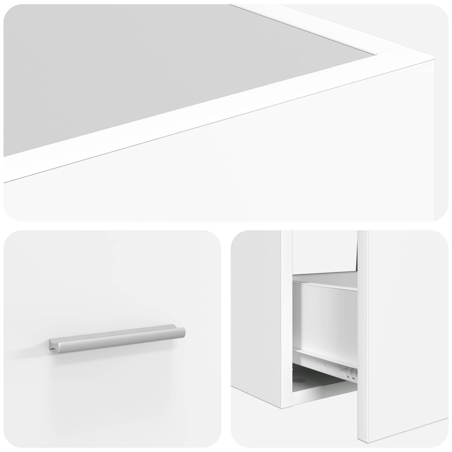vidaXL Bathroom Vanity with Sink White 42 x 40 x 84.5 cm