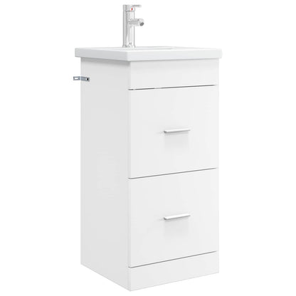 vidaXL Bathroom Vanity with Sink White 42 x 40 x 84.5 cm
