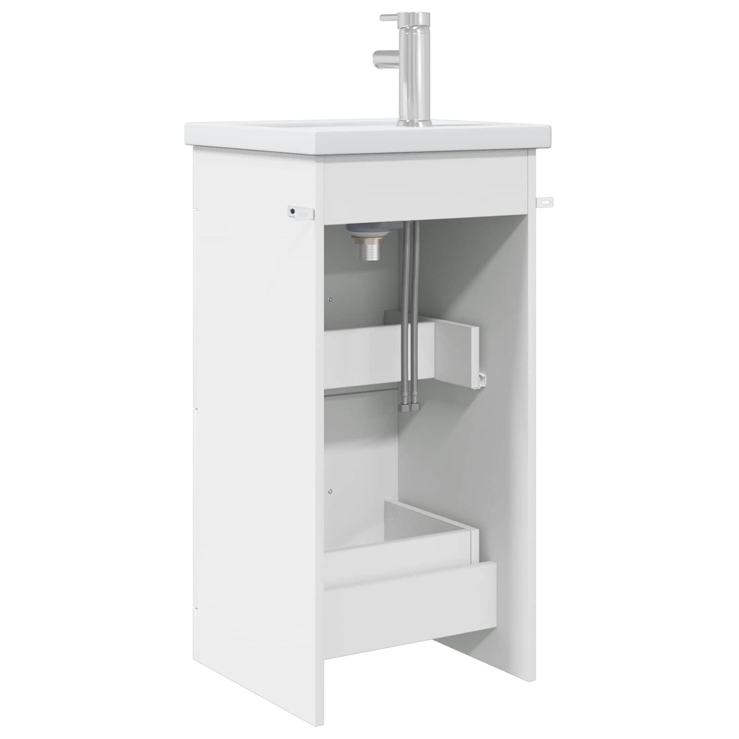 vidaXL Bathroom Vanity with Sink White 42 x 40 x 84.5 cm