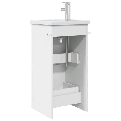 vidaXL Bathroom Vanity with Sink White 42 x 40 x 84.5 cm