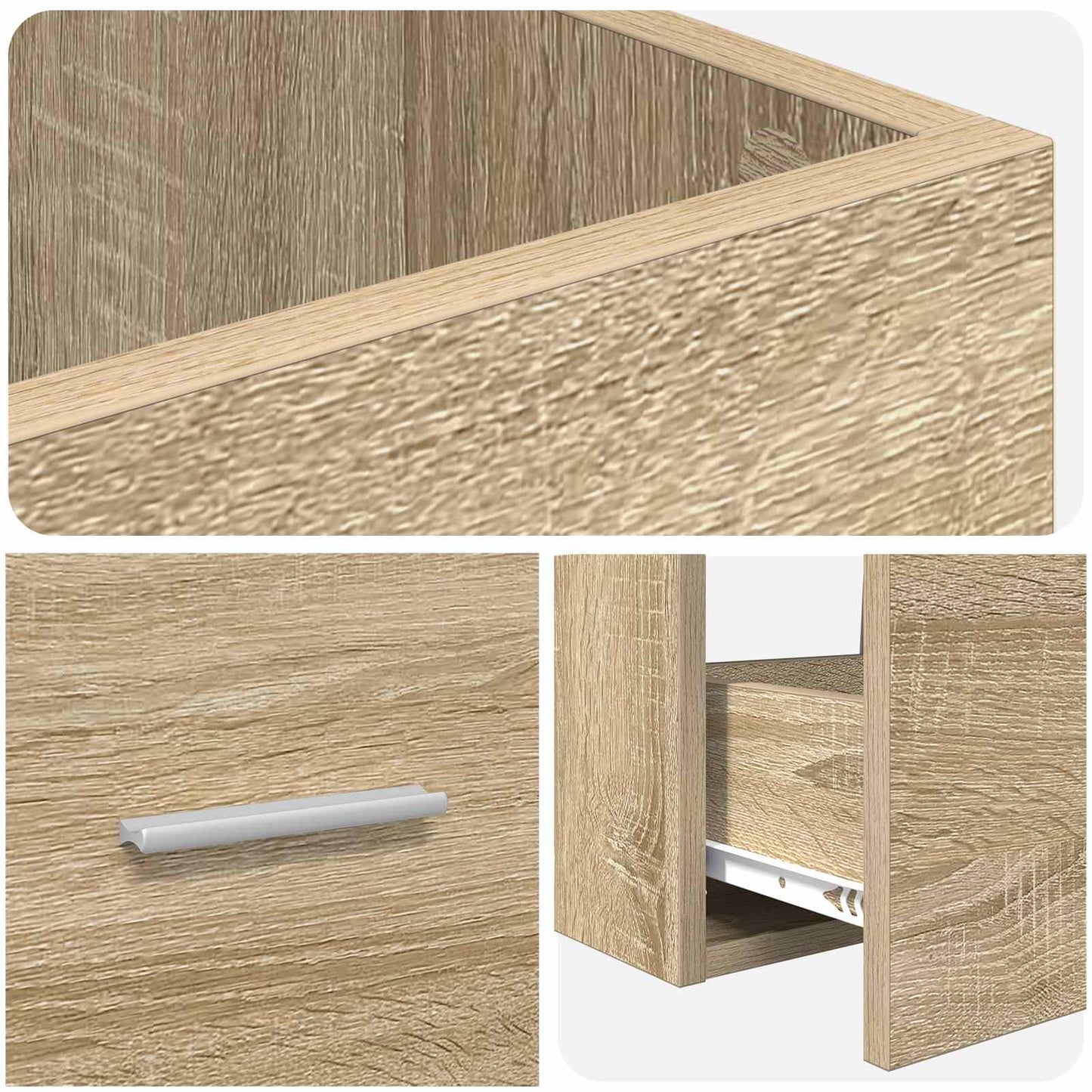 vidaXL Bathroom Vanity with Sink Sonoma Oak 42 x 40 x 84.5 cm
