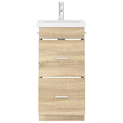 vidaXL Bathroom Vanity with Sink Sonoma Oak 42 x 40 x 84.5 cm