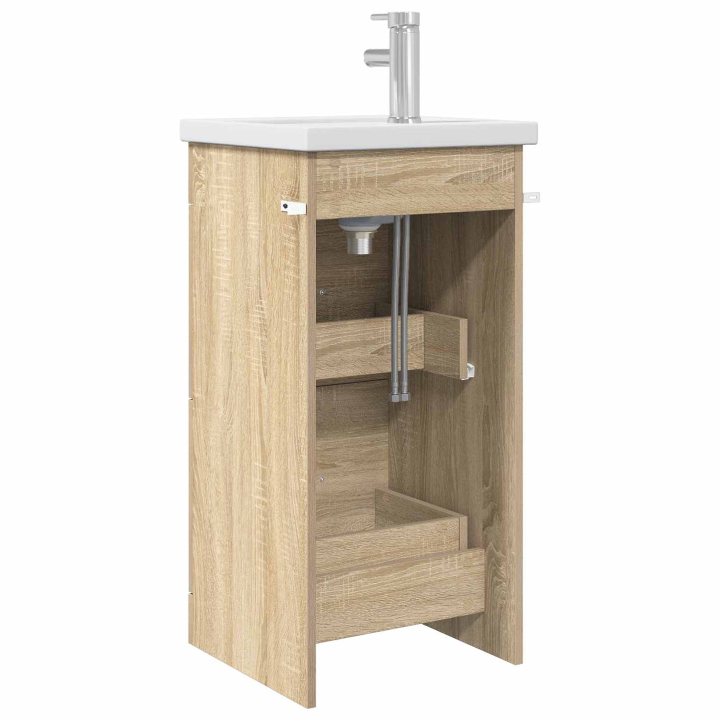 vidaXL Bathroom Vanity with Sink Sonoma Oak 42 x 40 x 84.5 cm