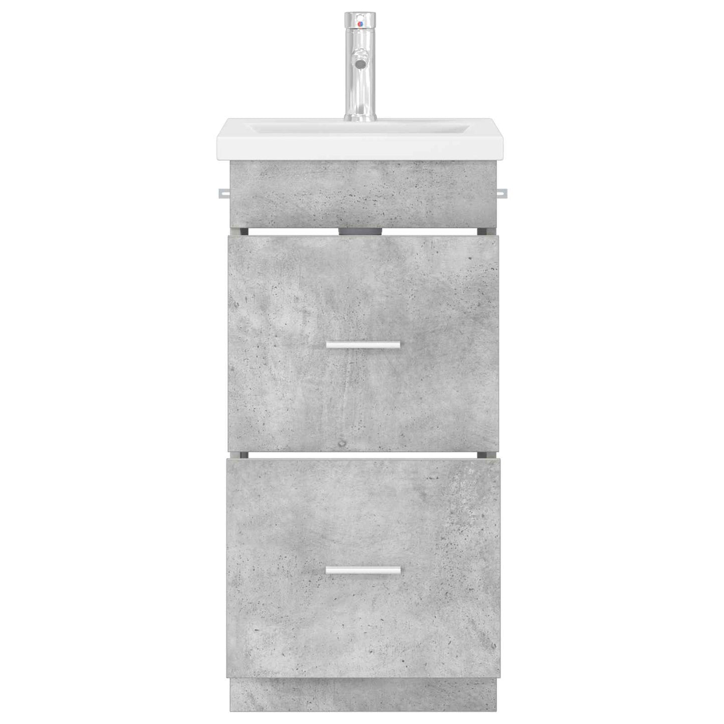 vidaXL Bathroom Vanity with Sink Concrete Grey 42 x 40 x 84.5 cm