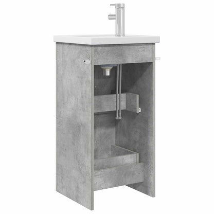 vidaXL Bathroom Vanity with Sink Concrete Grey 42 x 40 x 84.5 cm