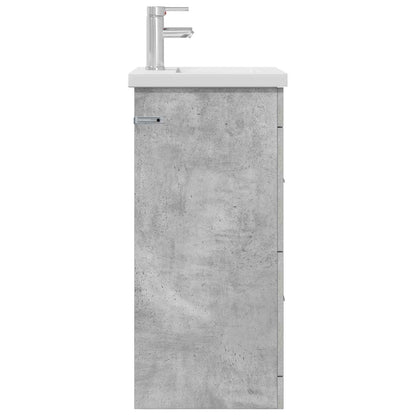 vidaXL Bathroom Vanity with Sink Concrete Grey 42 x 40 x 84.5 cm