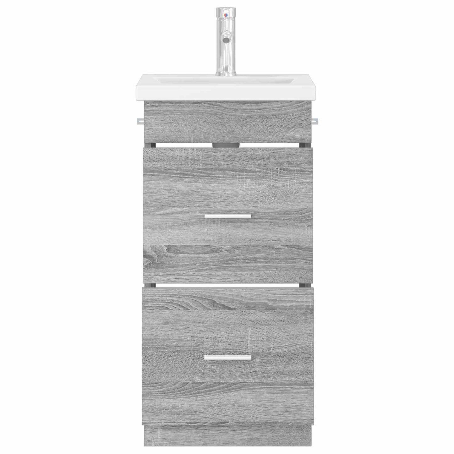 vidaXL Bathroom Vanity with Sink Grey Sonoma 42 x 40 x 84.5 cm