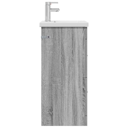 vidaXL Bathroom Vanity with Sink Grey Sonoma 42 x 40 x 84.5 cm