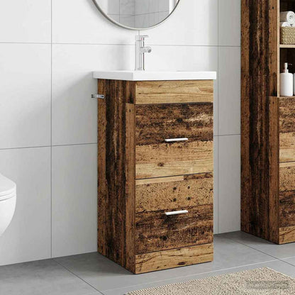 vidaXL Bathroom Vanity with Sink Old Wood 42 x 40 x 84.5 cm