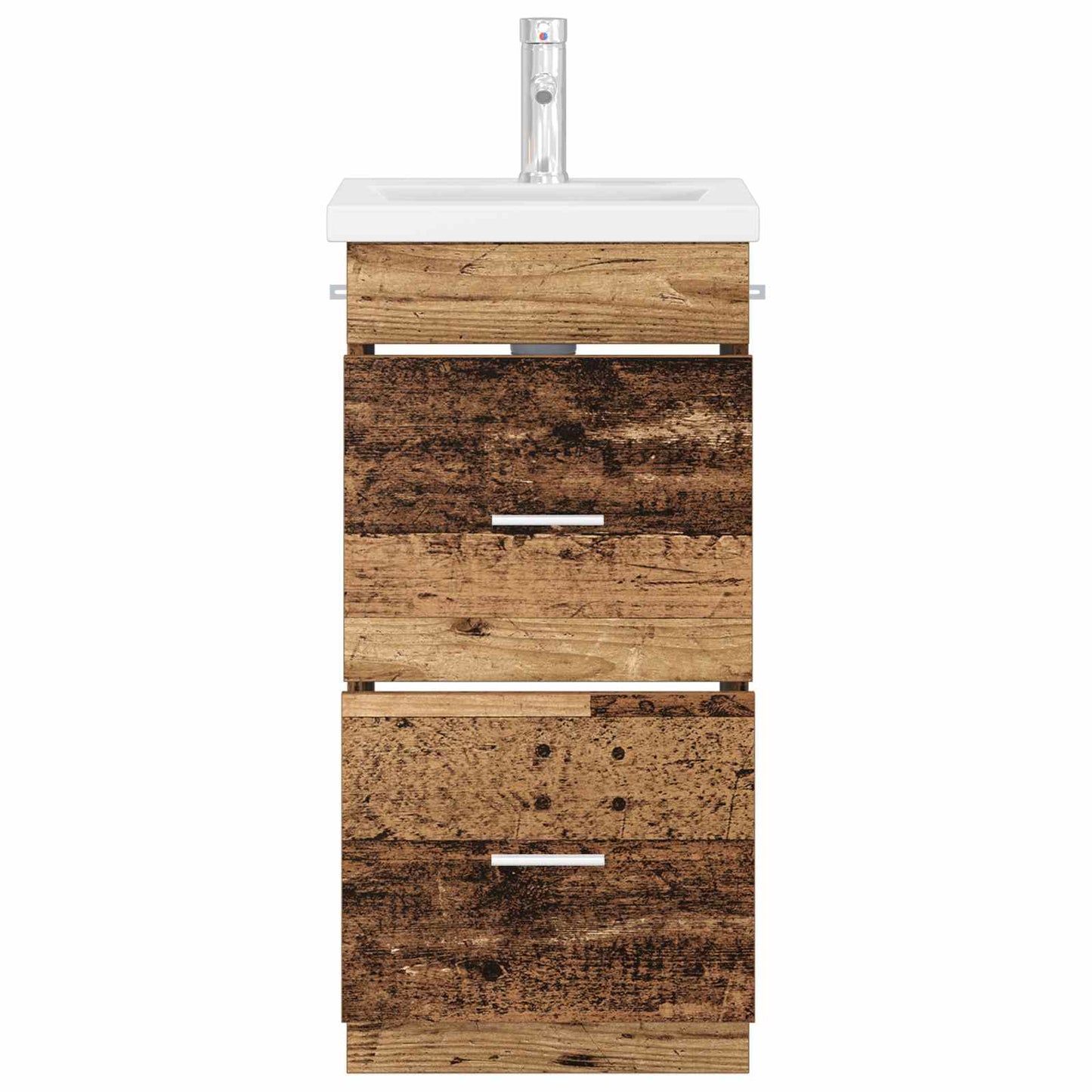 vidaXL Bathroom Vanity with Sink Old Wood 42 x 40 x 84.5 cm
