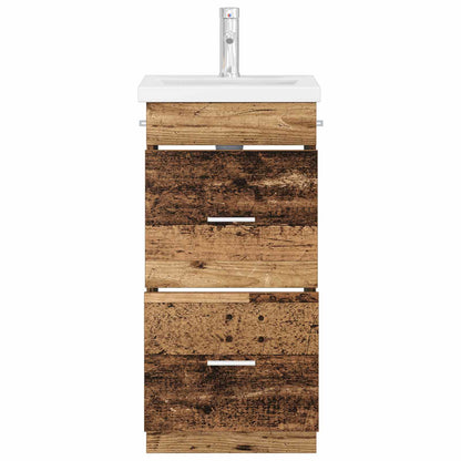 vidaXL Bathroom Vanity with Sink Old Wood 42 x 40 x 84.5 cm