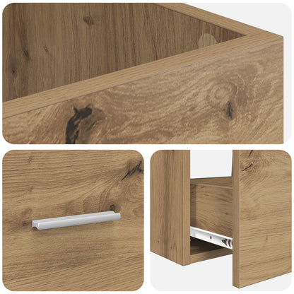 vidaXL Bathroom Vanity with Sink Artisan Oak 42 x 40 x 84.5 cm