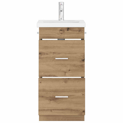 vidaXL Bathroom Vanity with Sink Artisan Oak 42 x 40 x 84.5 cm