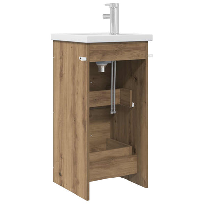 vidaXL Bathroom Vanity with Sink Artisan Oak 42 x 40 x 84.5 cm