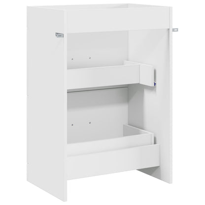 vidaXL Bathroom Under Sink Cabinet White 56 x 37.5 x 81 cm