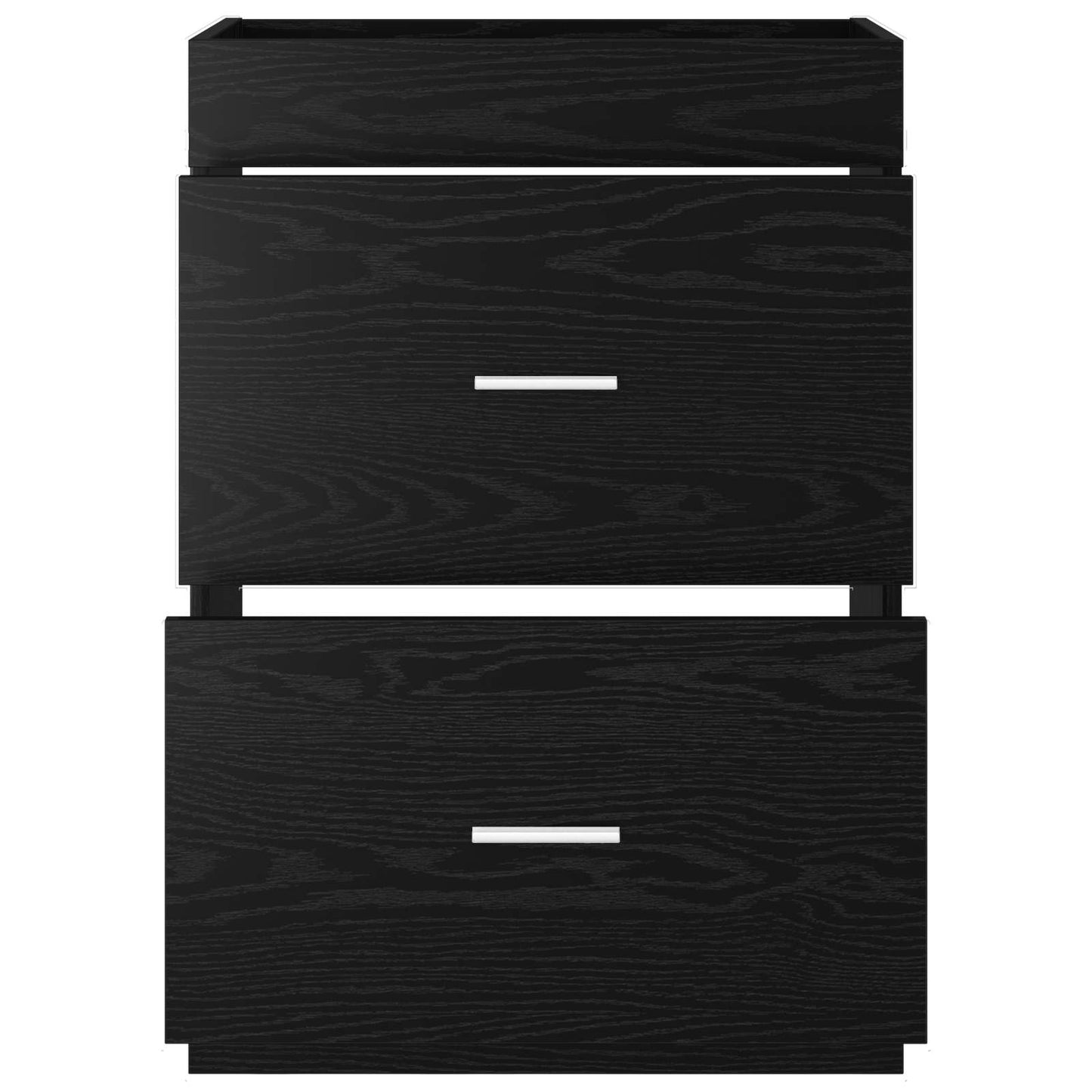vidaXL Bathroom Under Sink Cabinet Black Oak 56 x 37.5 x 81 cm