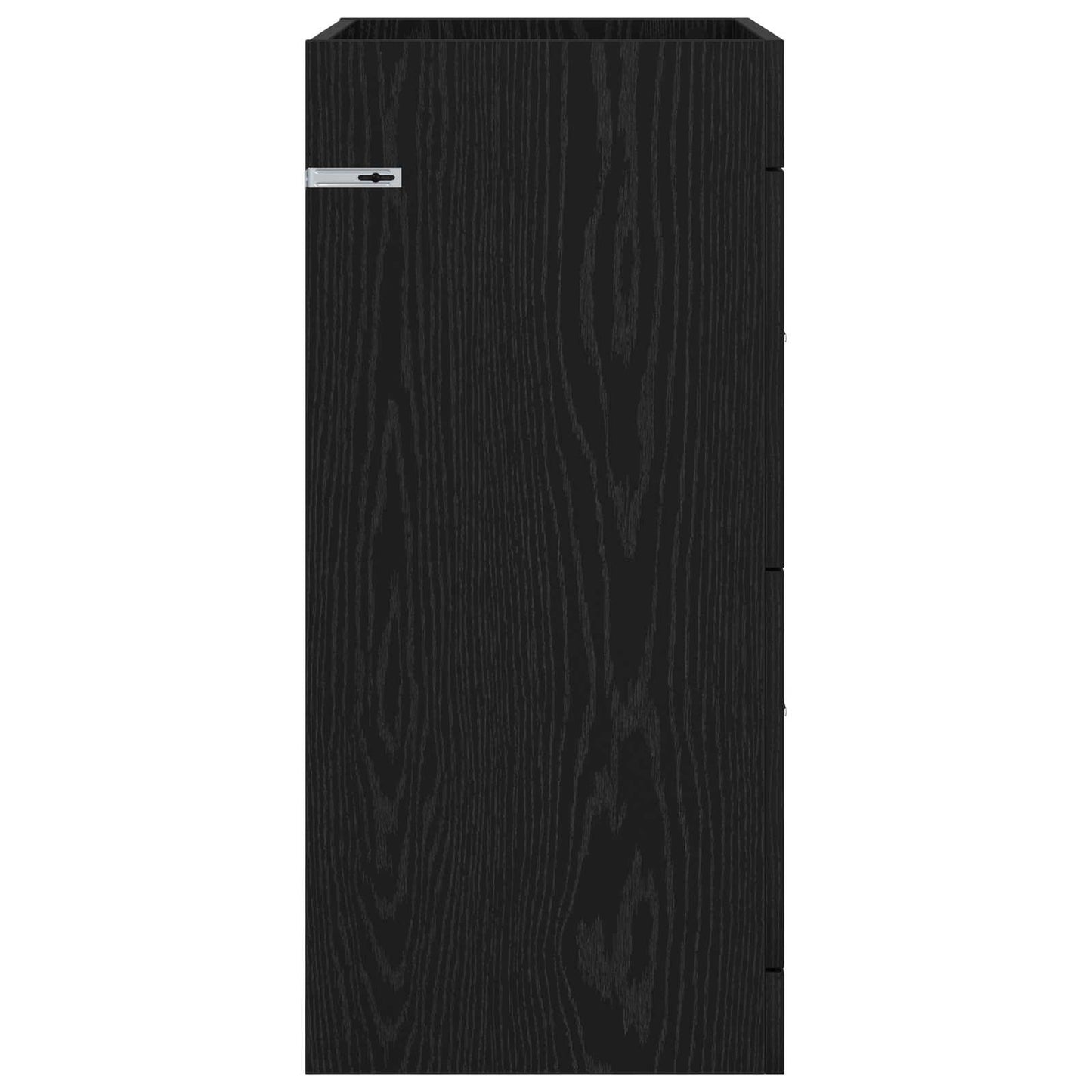 vidaXL Bathroom Under Sink Cabinet Black Oak 56 x 37.5 x 81 cm