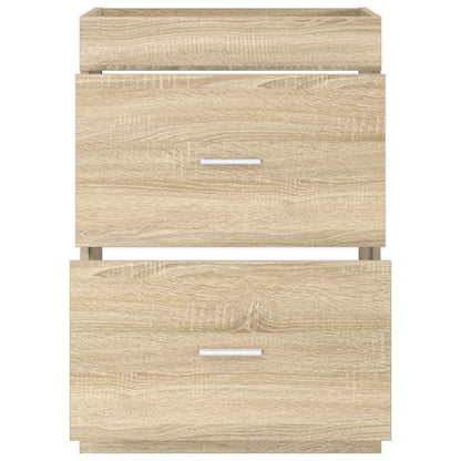 vidaXL Bathroom Under Sink Cabinet Sonoma Oak 56 x 37.5 x 81 cm