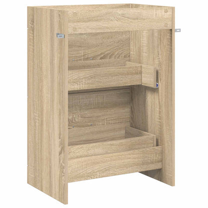 vidaXL Bathroom Under Sink Cabinet Sonoma Oak 56 x 37.5 x 81 cm