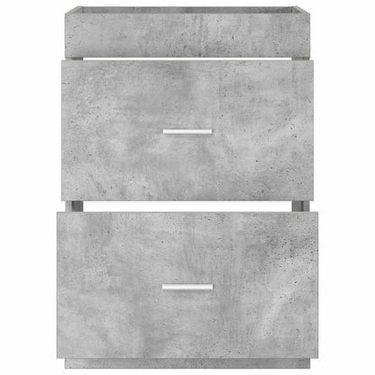 vidaXL Bathroom Under Sink Cabinet Concrete Grey 56 x 37.5 x 81 cm