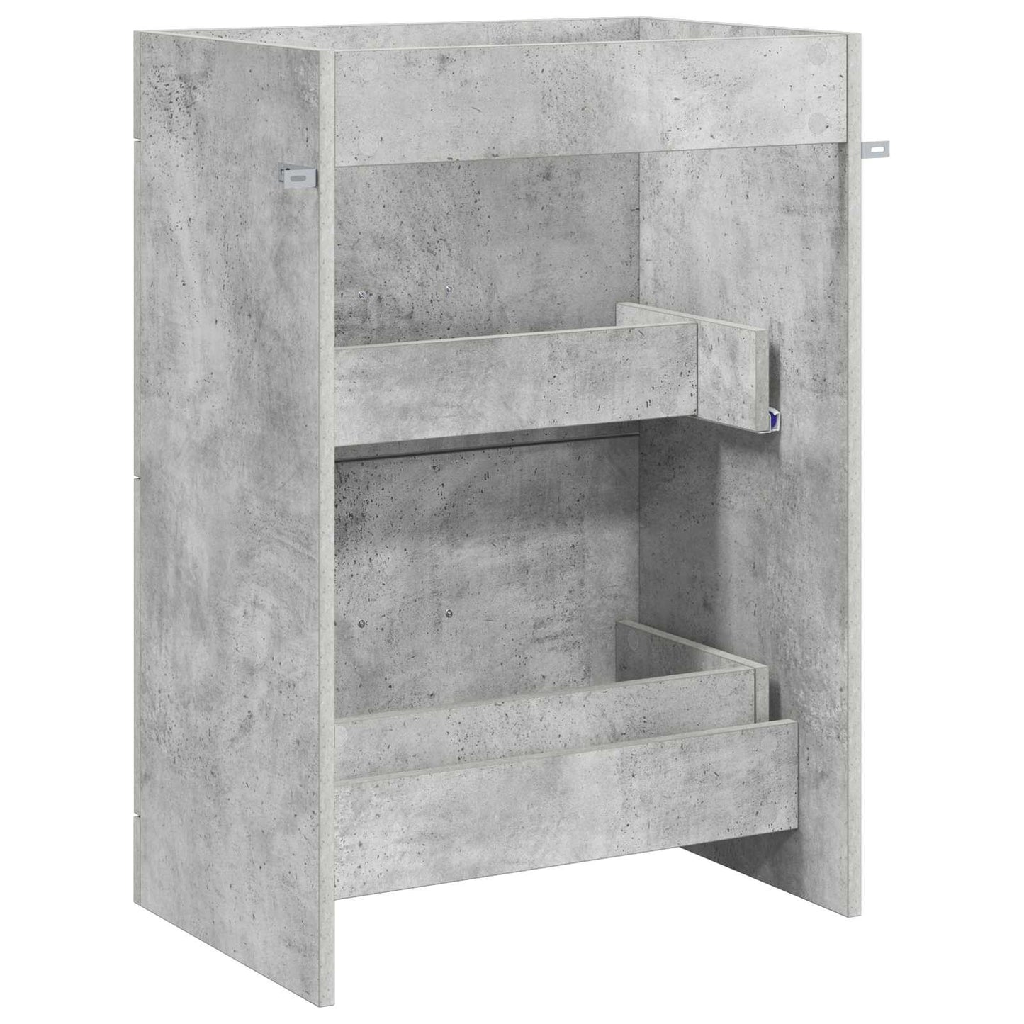 vidaXL Bathroom Under Sink Cabinet Concrete Grey 56 x 37.5 x 81 cm