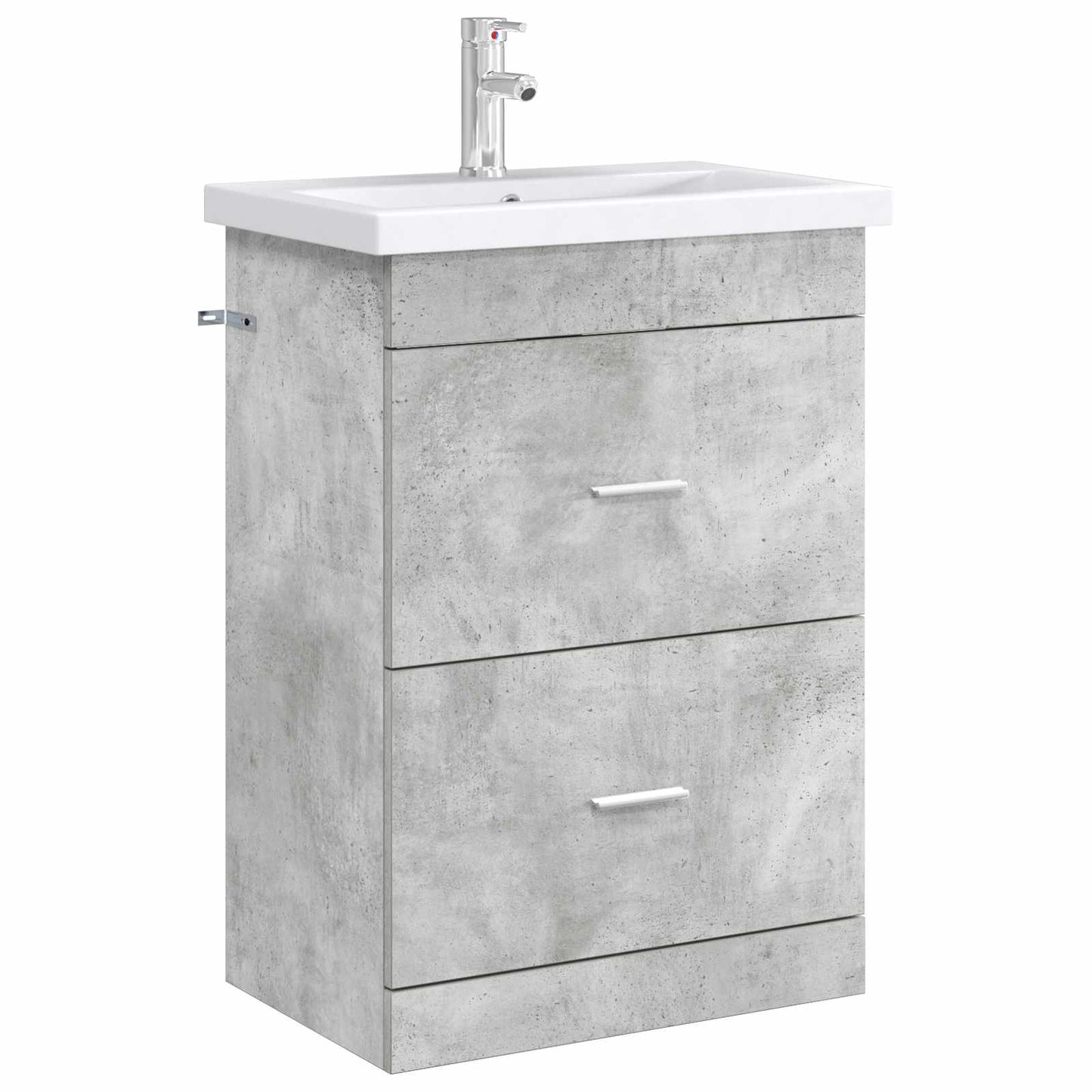 vidaXL Bathroom Under Sink Cabinet Concrete Grey 56 x 37.5 x 81 cm