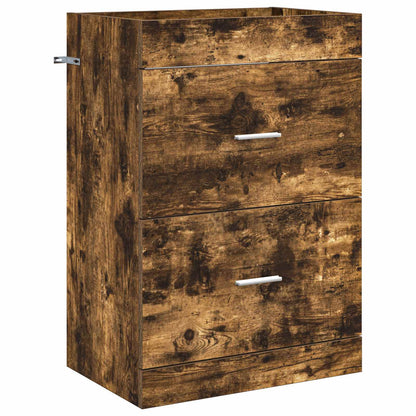 vidaXL Bathroom Under Sink Cabinet Smoked Oak 56 x 37.5 x 81 cm