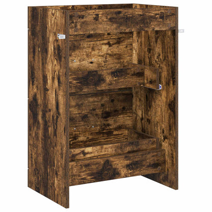 vidaXL Bathroom Under Sink Cabinet Smoked Oak 56 x 37.5 x 81 cm