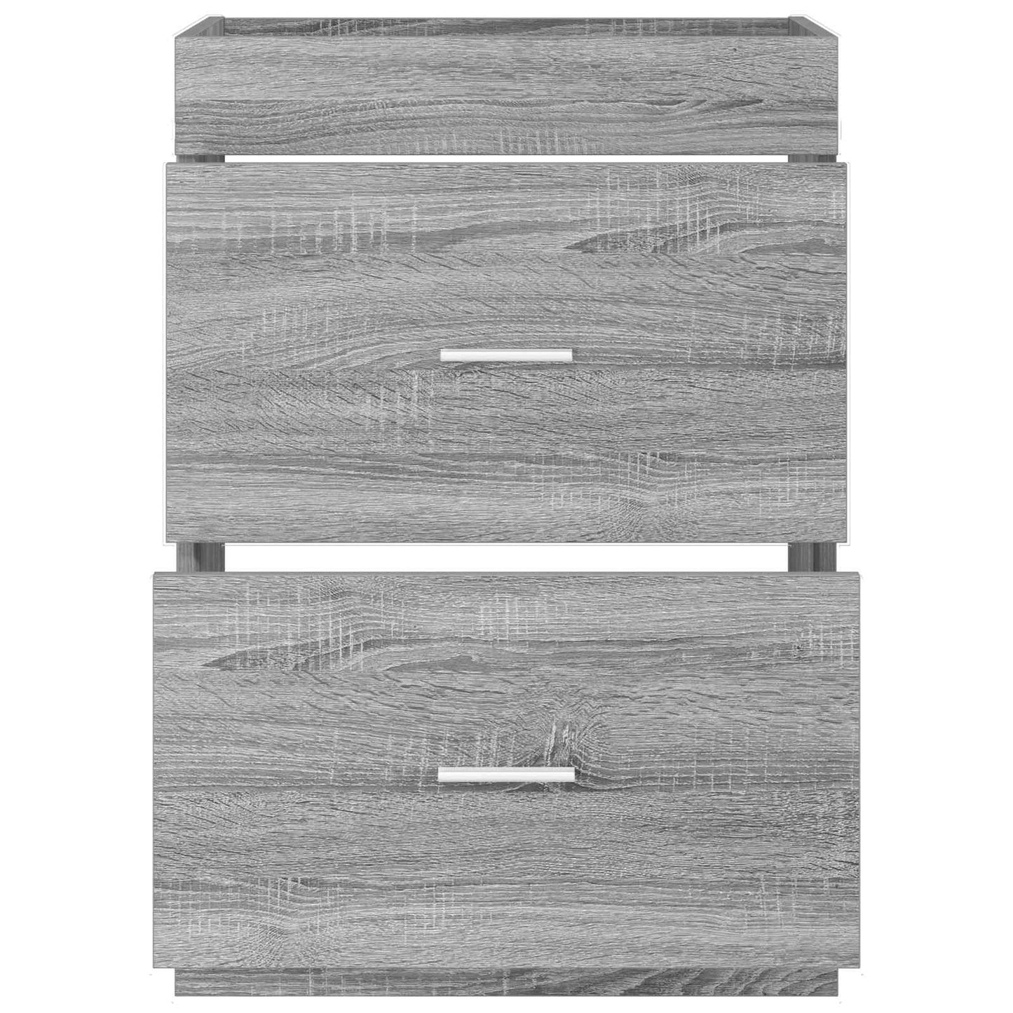 vidaXL Bathroom Under Sink Cabinet Grey Sonoma 56 x 37.5 x 81 cm