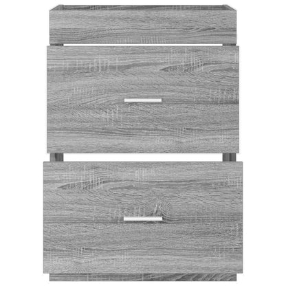 vidaXL Bathroom Under Sink Cabinet Grey Sonoma 56 x 37.5 x 81 cm