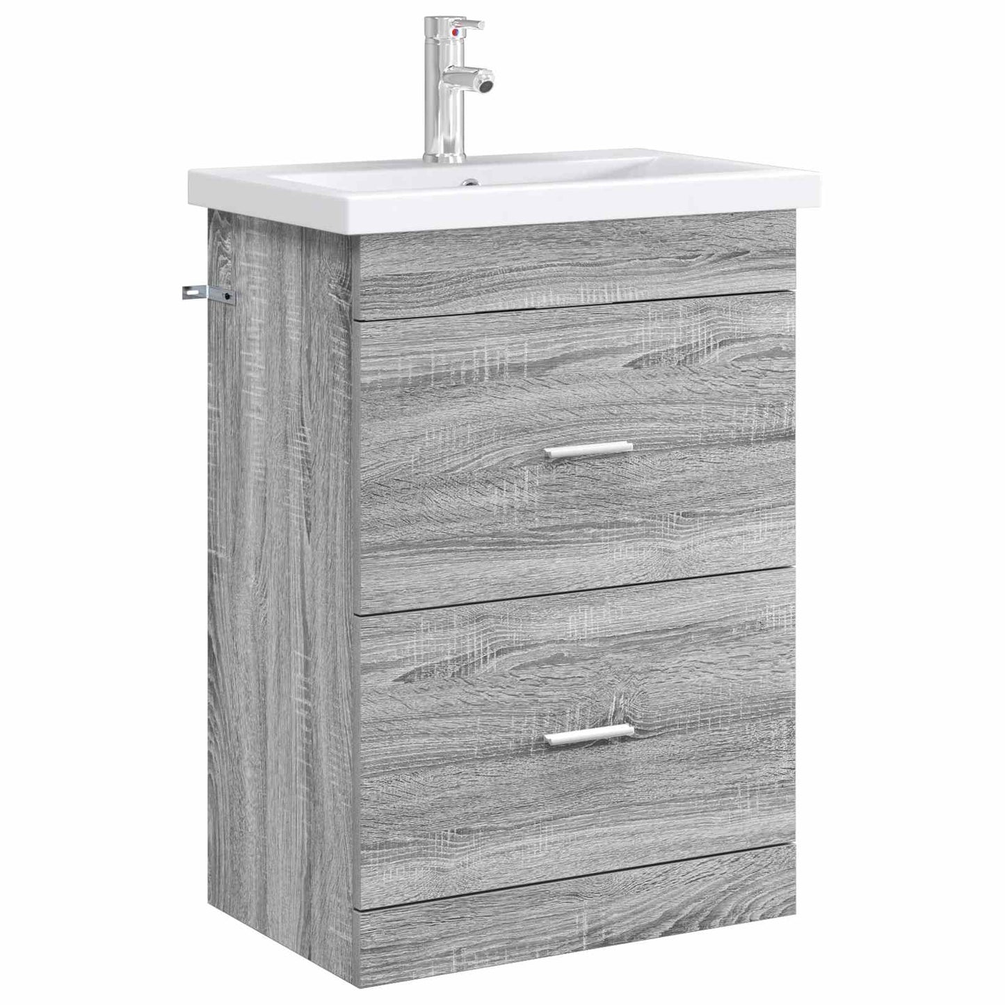 vidaXL Bathroom Under Sink Cabinet Grey Sonoma 56 x 37.5 x 81 cm