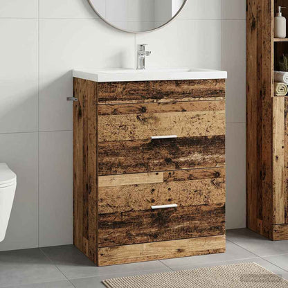 vidaXL Bathroom Under Sink Cabinet Old Wood 56 x 37.5 x 81 cm