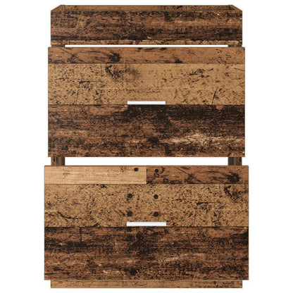 vidaXL Bathroom Under Sink Cabinet Old Wood 56 x 37.5 x 81 cm