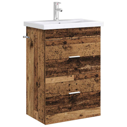 vidaXL Bathroom Under Sink Cabinet Old Wood 56 x 37.5 x 81 cm