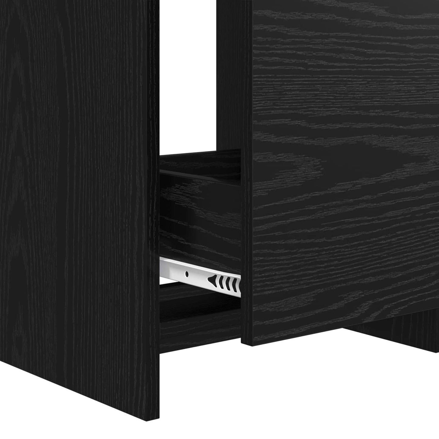 vidaXL Bathroom Under Sink Cabinet Black Oak 78.5 x 37.5 x 81 cm