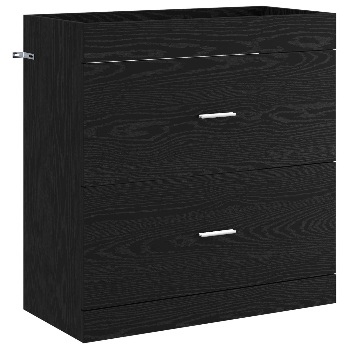 vidaXL Bathroom Under Sink Cabinet Black Oak 78.5 x 37.5 x 81 cm
